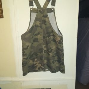 Camo jean mini dress